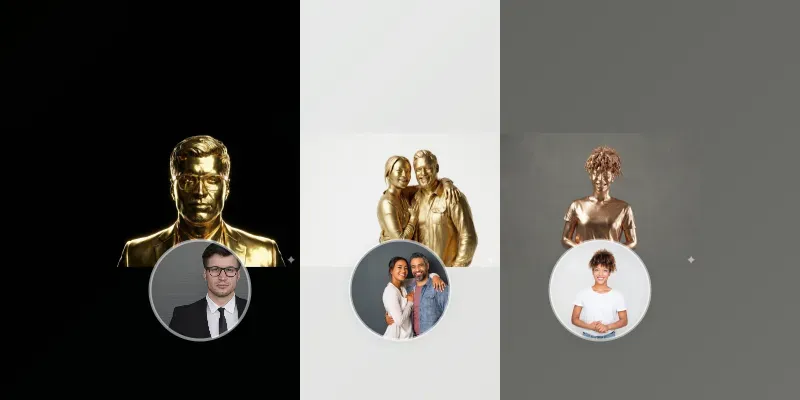 Luxury Midas Touches Turn Photos To Gold generated by undefined