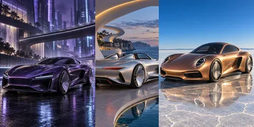 Futuristic Automotive Concept Posters generated by chatgpt-image
