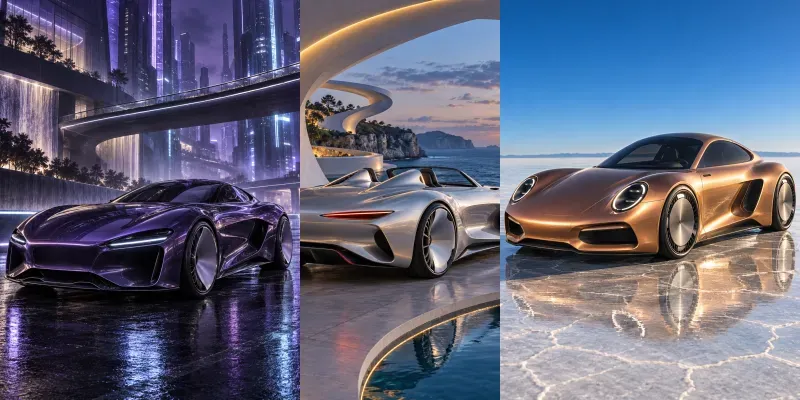 Futuristic Automotive Concept Posters