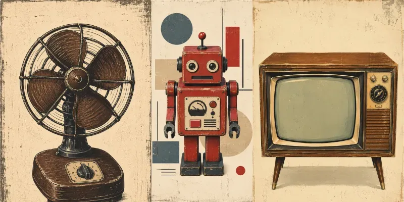 Vintage Retro Objects generated by undefined
