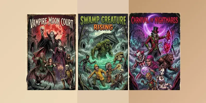 Vintage Horror Comic Posters