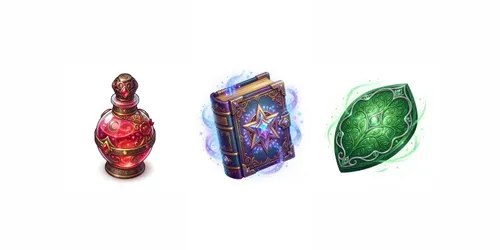 3d Isometric Fantasy Rpg Game Assets generated by gemini-image