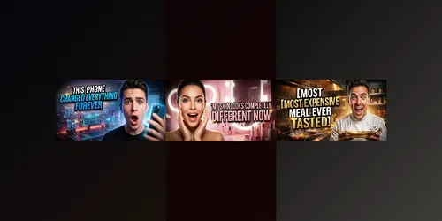 Realistic YouTube Thumbnail Template Ais generated by gemini-image