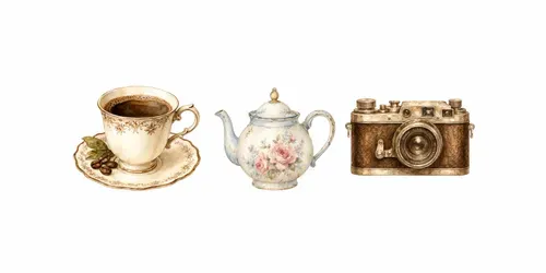Vintage Object Watercolors generated by chatgpt-image