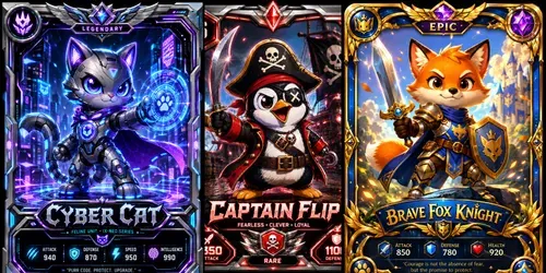 Cartoon Character Card Creators generated by chatgpt-image