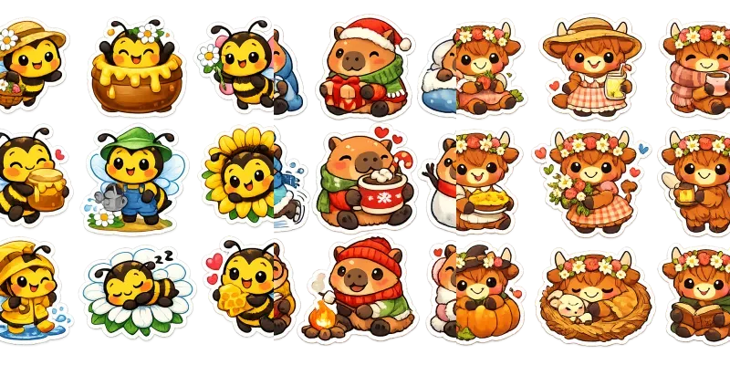 Premium Storybook Sticker Pack Generator generated by undefined