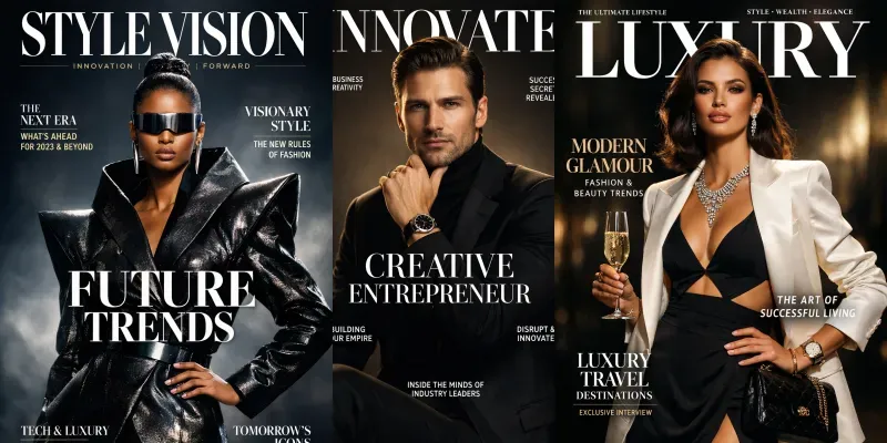 Viral Luxury Magazine Covers generated by undefined