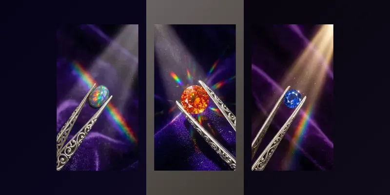 Luxury Macro Gemstone Photography generated by undefined