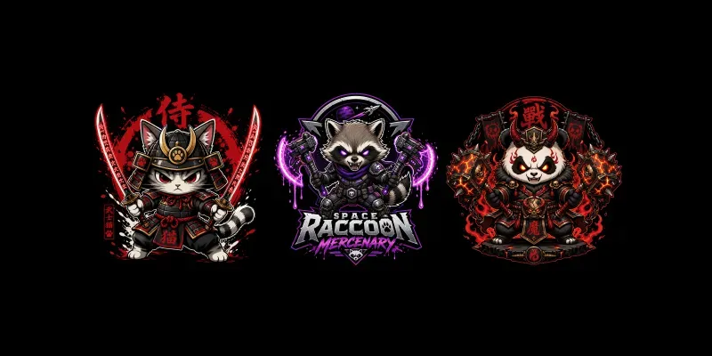 Chibi Warrior Mascots generated by undefined