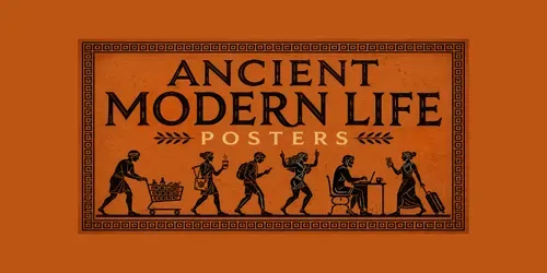 Ancient Modern Life Posters generated by chatgpt-image