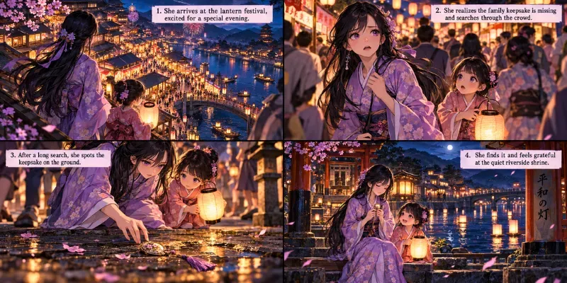 Anime Storytelling Scenes Grids Chat Gpts generated by undefined