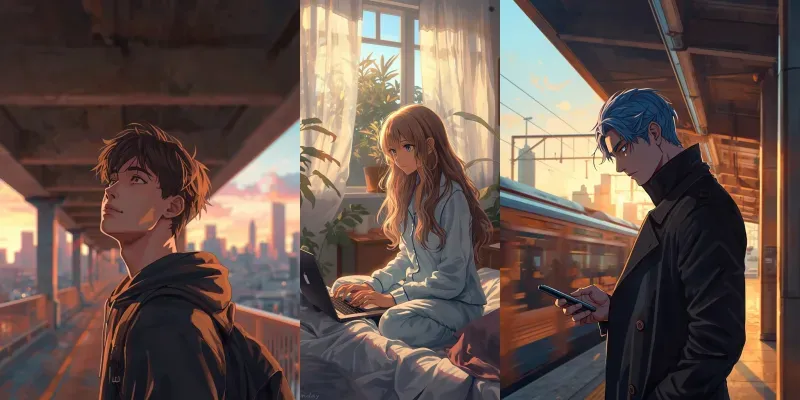 Aesthetic Golden Hour Animes generated by undefined
