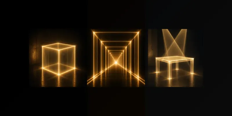 Light Beam Sculptures generated by undefined