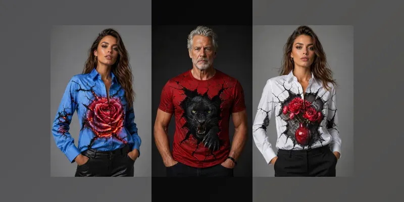 3d Breakout Clothing Mockups Pro generated by undefined