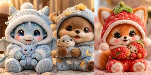 Cute Cozy Plush Character Portraits Magic generated by chatgpt-image