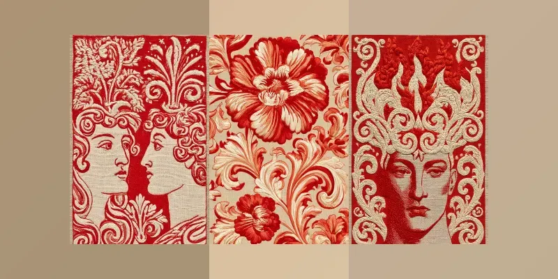 Redwork Renaissance Illustrations