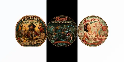 Retro Vintage Posters generated by chatgpt-image