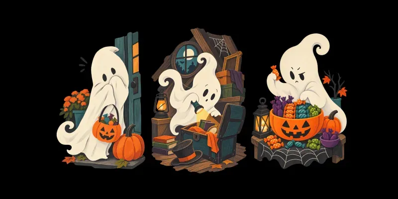 Friendly Ghost Personality Clip Art generated by undefined