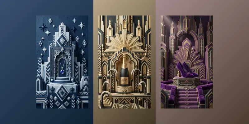 Art Deco Geometric Clay Studios generated by undefined