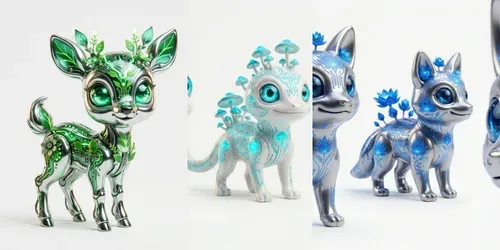 Tiny Cyberbotanical Sprites generated by gemini-image