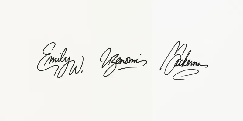 Abstract Stylized Handwritten Signatures generated by undefined