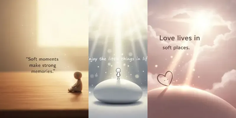 Soft Aesthetic Calm Scenes generated by undefined