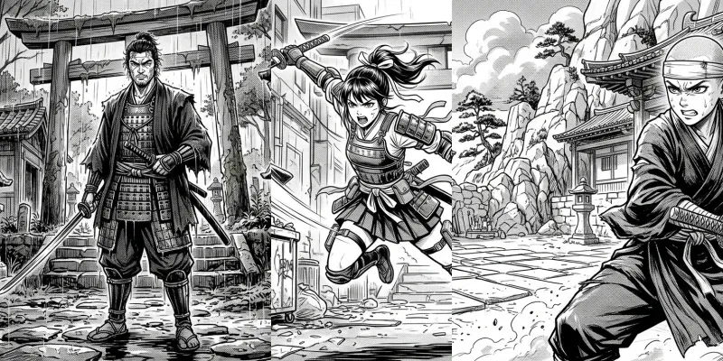 Manga Lineart Scene Generator generated by undefined