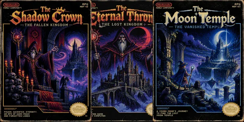 8bit RPG Cartridge Cover Generator generated by undefined