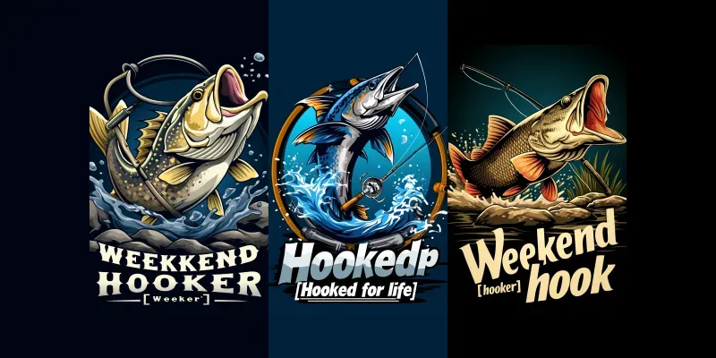 Vector Tshirt Design Fishing