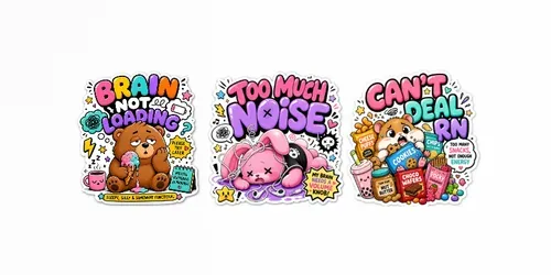 Cute Chaos Mood Sticker Packs generated by chatgpt-image