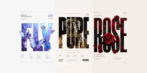 Editorial Typography Posters generated by chatgpt-image