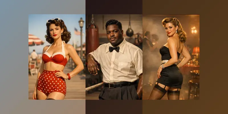 Atomic Vintage Glamour 1950s generated by undefined