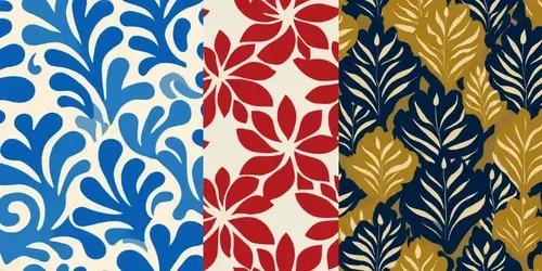 Seamless Pattern Vector Illustrations generated by midjourney