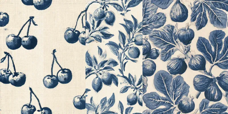 Rustic Cottagecore Orchard Fruit Patterns