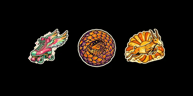 Retro 70s Groovy Vector Sticker Creators generated by undefined