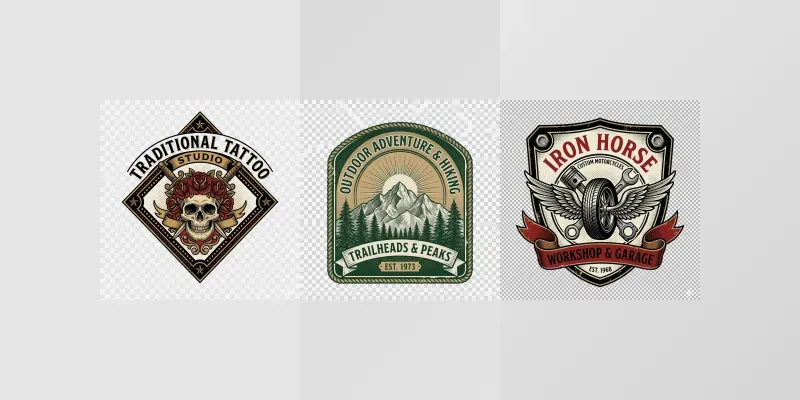 Vintage Badge Pro Engraving Textures generated by undefined
