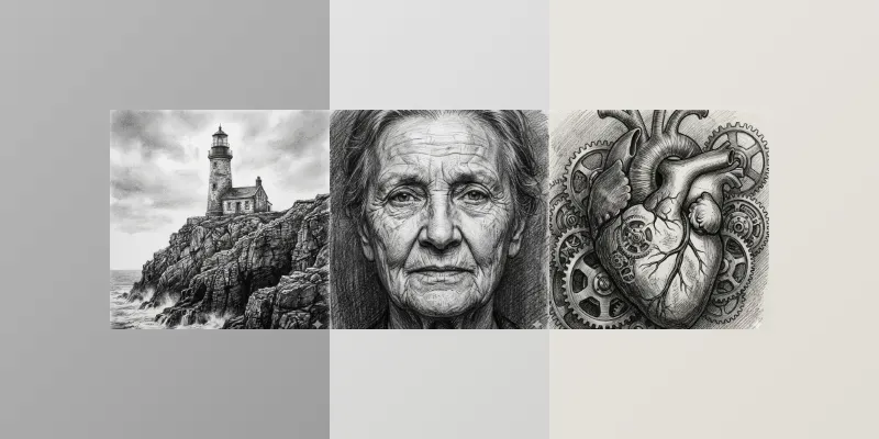 Hyperrealistic Charcoal Sketch Tools generated by undefined