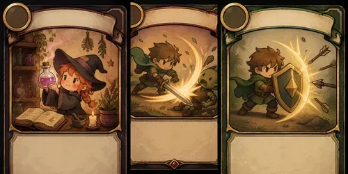 Fantasy Roguelike Card Design Generator generated by chatgpt-image