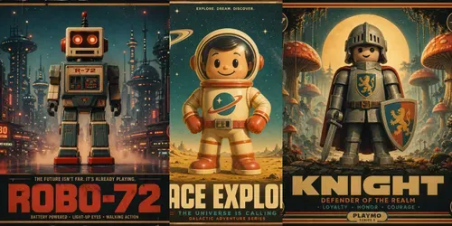 Retro Space Toy Poster Generator generated by chatgpt-image