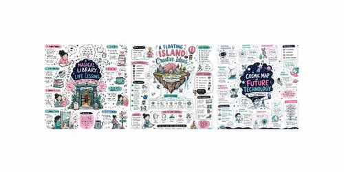 Whimsical Visual Thinking Infographics generated by chatgpt-image