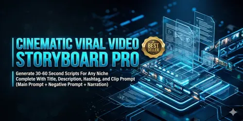 Cinematic Viral Video Storyboard Pros generated by gemini