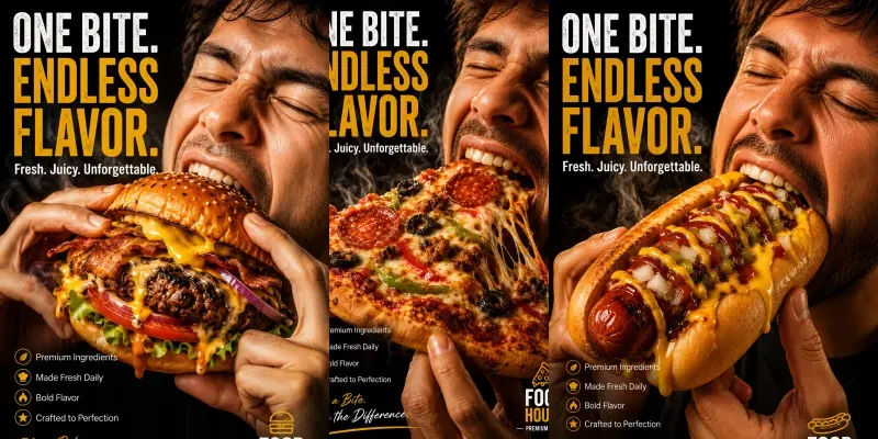 Ultra Realistic Food Ad Posters generated by undefined