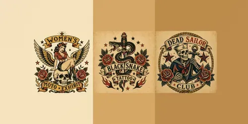 Vintage Biker Tattoo Logo Generator generated by chatgpt-image