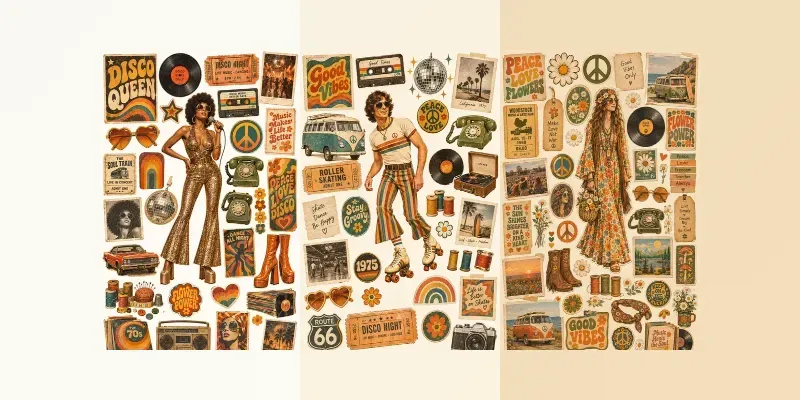 70s Retro Memory Ephemera