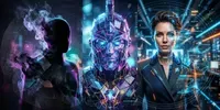 Futuristic Identity Avatar Systems gemini-image prompt mini thumbnail