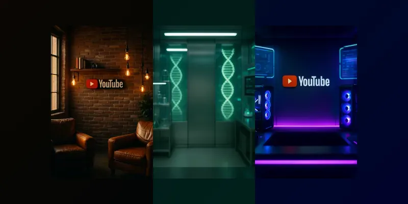 Ultrarealistic YouTube Studio Backgrounds generated by undefined