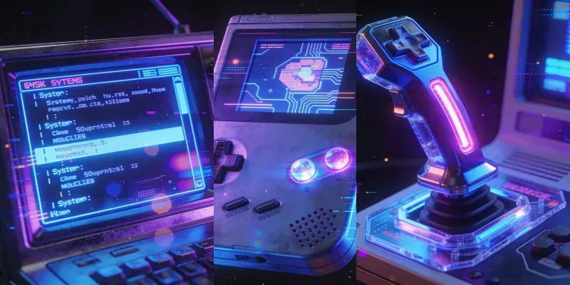 Retro Cyberpunk Tech Generator generated by undefined