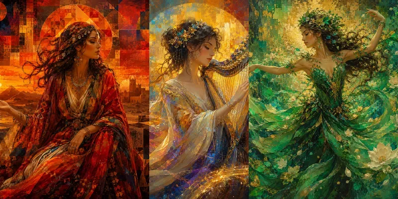 Expressive Painterly Portraits generated by undefined