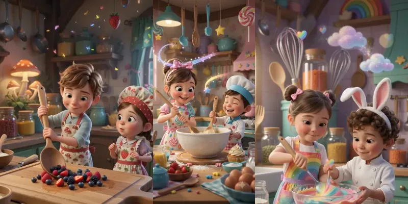 Viral Cute Kids Cooking Videos generated by undefined