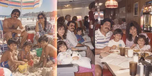 80s Family Vacation Photos generated by chatgpt-image